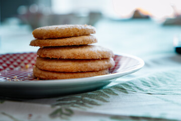 Galletas caseras en un plato
