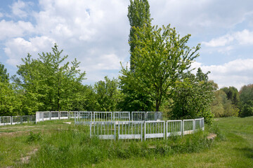 Spring view of South Park in city of Sofia, Bulgaria