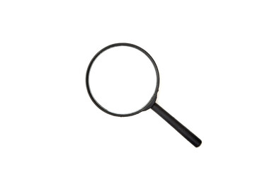 Magnifying glass isolated on white