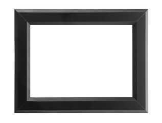 Black frame isolated on white. For mirror, photo, picture, painting and others