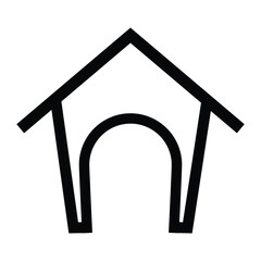 Doghouse, Dog Kennel icon vector