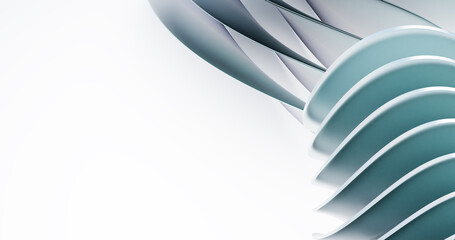 abstract 3d background and clean white background