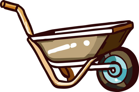 Wheelbarrow Png Graphic Clipart Design