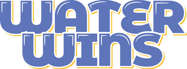 A lettering design of a motivational quote about the benefits of water