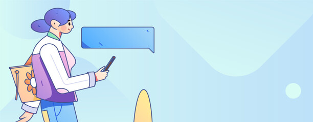 Job Interview People Flat Vector Concept Operation Hand Drawn Illustration
