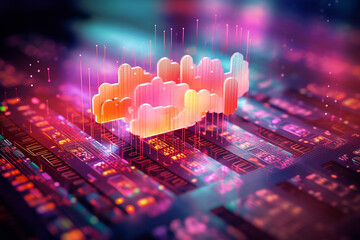 Cloud Computing mit Konzepten der Datenvisualisierung und des maschinellen Lernens