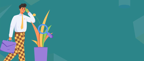 Job Interview People Flat Vector Concept Operation Hand Drawn Illustration
