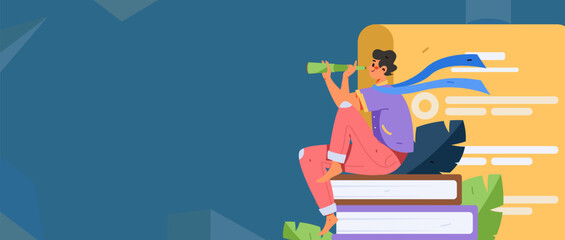 Job Interview People Flat Vector Concept Operation Hand Drawn Illustration
