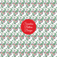 Stylish abstract  seamless floral pattern.