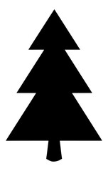 Obraz premium christmas tree vector isolated on white