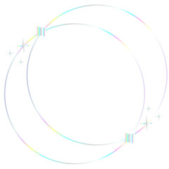 isolate hologram abstract fream elements 