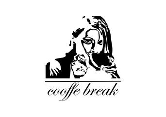 cooffe break girl