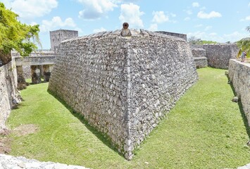 The Fortress de San Felipe in central Bacalar, completed in 1733