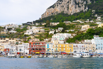 Fototapeta na wymiar Marina Grande on the Island of Capri, Italy