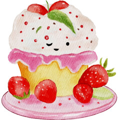 cake with strawberry