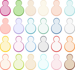 Budding yeast illustration graphic set with transparent background