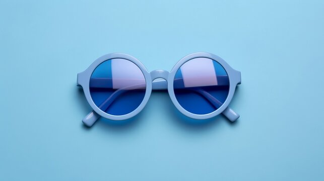 In design blue shades on advanced insignificant pastel foundation, front see. No one. Creative resource, AI Generated