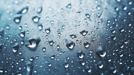 clammy sprinkled glass with water bits closeup like surface or foundation. Creative resource, AI Generated