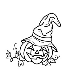 illustration of a halloween pumpkin
