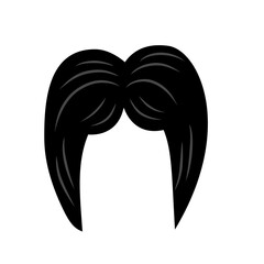 vector woman hair silhouette