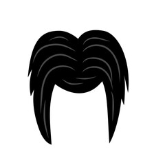 vector woman hair silhouette