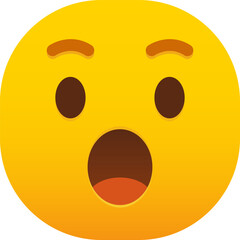 Wow Surprise shock emoticon face icon