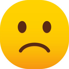 Slightly Frowning Face emoticon face icon