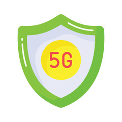 Carefully designed 5G network icon in trendy style, 5G technology vector