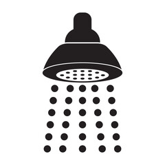 Shower icon,logo illustration design template.
