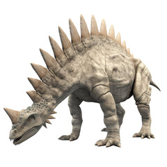Dinosaur - Stegosaurus on transparent background, Generative ai