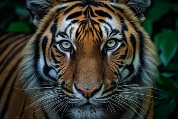 Fototapeta na wymiar portrait of a tiger Ai Generative