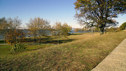 Fototapeta premium field in in red bank battlefield new jersey