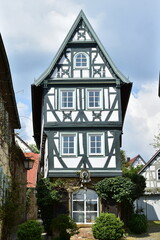 traditional half-timbered houses in village Bad Wimpfen in Germany