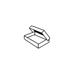 cardboard box doodle illustration vector