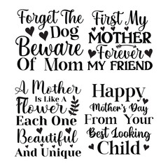 Mom t-shirt designs bundle, mother's day quotes typography graphic t shirt collection, Mother's Day T-shirt Design Bundle.