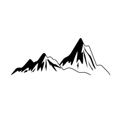 Vector illustration of mountain icons or logotypes