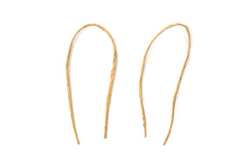 Rope closeup on white background isolated.