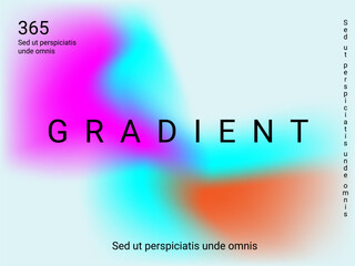Liquid on colorful background. Bright mesh blurred pattern in pink, blue, green tones.