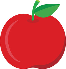 red apple icon vector image