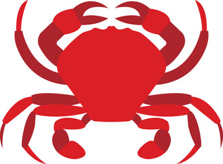 red crab isolated vector image or clipart