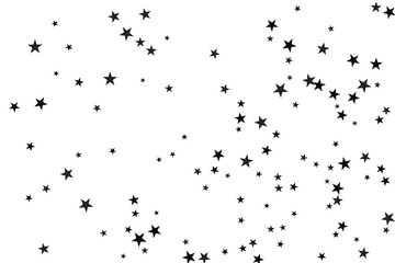 Star confetti. Abstract casual confetti background. Bright design pattern.