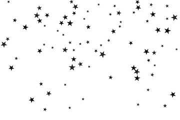 Star confetti. Abstract casual confetti background. Bright design pattern.