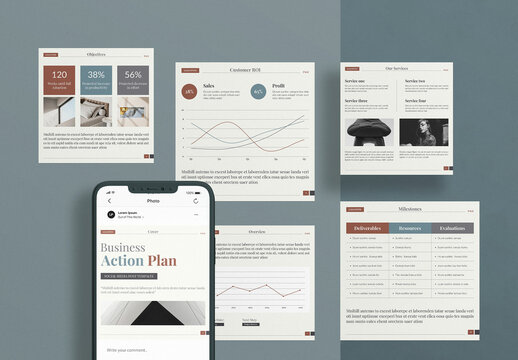 Business Action Plan Social Post Template