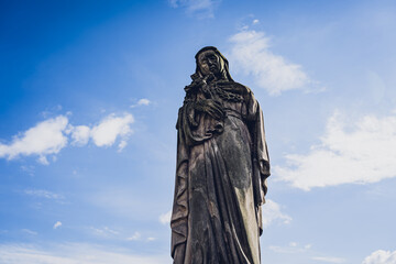 Architectural detail of the olds gothic cathedral in Europe