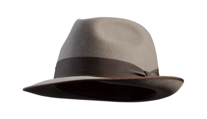 Brown Vintage hat isolated on white background