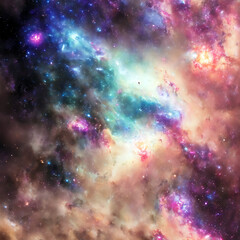 Space galaxy star nebula clouds background