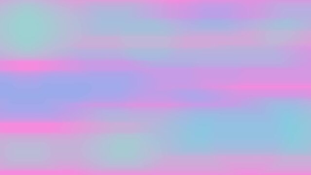 Pastel colors blurry lines texture for web banner, wallpaper, cover, presentation, motion design. Soft pink light blue faded green gradient background. Slow sliding to right. Abstract smooth animation