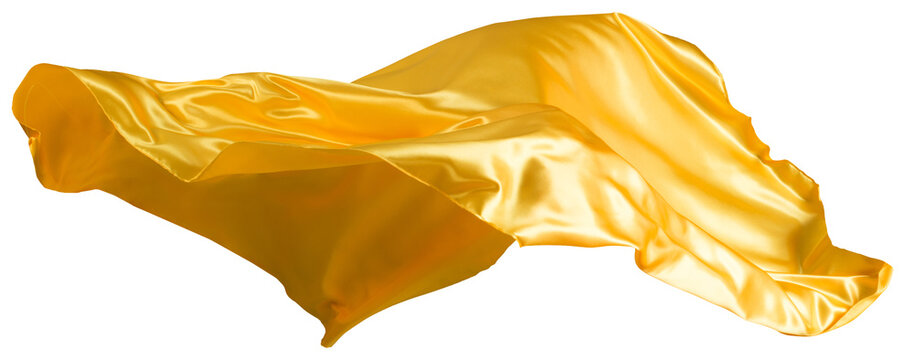 Yellow cloth flutters