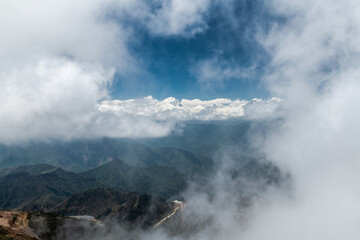Niubei Mountain sea of clouds in Western Sichuan plateau, Sichuan province, China.