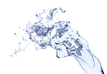 water splash isolated on white background